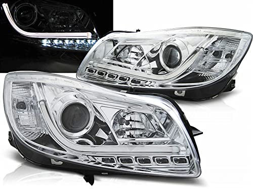 Led Light Tube Scheinwerfer Chrom für Opel Insignia 2008-2012