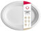DOT Horeca Solutions 50 Piatti piani OVALI bianchi carta bagassa 32x25 CM usa e getta monouso piatto ovale polpa di cellulosa biodegradabili compostabili riciclabili bio | bianco canna da zucchero