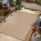 Jimri In- & Outdoor Teppich - Wetterfester Teppich für Balkon, Terrasse, Garten, Wohnzimmer, Küche - Strapazierfähiger Bodenteppich, Widersteht UV-Strahlen & Wasser - Größe 120 x 160 cm, Beige