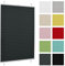 Plissee ohne Bohren 80 cm x 50 cm - Anthrazit - Plissee klemmfix, Rollos für Fenster ohne Bohren, Jalousien Fenster für innen, Raffrollo, Fenster plissee