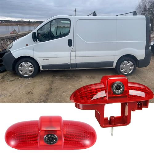 Auto Dach Bremsleuchte Rückfahrkamera Nachtsicht HD Rückfahrkamera Ersatz für Renault Trafic II III Diesel Petrol FWD FL EL JL JG FG/Opel Vivaro Diesel Petrol Chassis FWD A B C X82 X83 J7 E7 Box