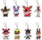 Jiumaocleu 8PCS FNAF Keychain Five Nights Game Keyring Schoolbag Pendant Hanging Ornament, Security Breach Figure Acrylic Key Chain Accessories for Fans, Typ 2, 5 cm