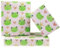 Frosch-Geschenkpapier für Männer, Frauen, Schöne Grüne Frösche mit Krone Herz, bedrucktes Design Lustige Geschenkpapier für Kinder, Jungen, Mädchen, Geburtstag, Babyparty, 4 Blatt