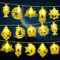 Gcstnn Ramadan 3M 20LEDs Lichterkette, Eid Dekorationen Mubarak Islam Batteriebetrieben Stern Mond Lichterketten mit Timer IP65 Wasserdicht, für Ramadan Eid Party Home Garten Innen Außen-Warmweiß