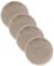 Astra Hochwertiger Kunstfell Teppich flauschig - Teppich Wohnzimmer - Hochflorteppich Lammfell Schaffell Accessoire - Dekofell 4er Set beige Rund Ø 35 cm