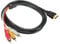 HDMI to RCA Cable 5ft/1.5m HDMI Male to 3 RCA Cable Audio Video AV Adapter Converter Extension Code 1080P High Definition for HDTV DVD Most LCD Projectors Transmitter (No Signal Conversion Function)