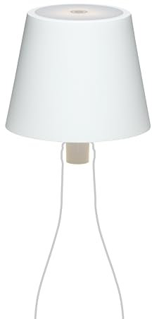 LA VILLE LUMIÈRE MarieB Lampada LED Wireless, Ricaricabile e Dimmerabile, Abat-Jour per Interno/Esterno, 48h Autonomia, 3 Temperature di Luce, Alluminio, Single, LVL(Solid White)