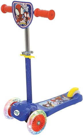 Spidey & His Amazing Friends Mini Go! Tilt 3-Rad-Roller mit leuchtenden Rädern – Offizieller Kinder-Scooter für Kinder ab 3 Jahren – Kleinkind-Roller – 3-Rad