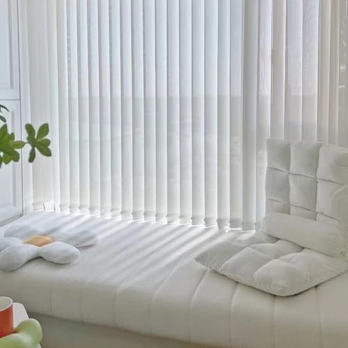 Jalousien Fenster Rollos Für Innen 100 135 150 160 170 180 CM Lichtdurchlässige Vertikaljalousien, Fensterjalousien Für Büro/Schlafzimmer/Fenster/Blumengärten, Faltrollos Für Raumteiler, Beschläge Im