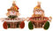 Fall Decorations for Home Plush Handmade Mini Sitting Scarecrow Dolls with Fruit Basket Autumn Boy Girl Figures Gnomes Doll with Sunflower for Thanksgiving Table Ornaments - Type 1+2