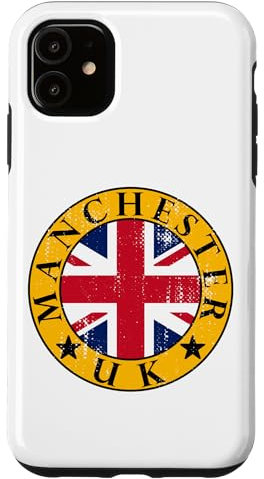iPhone 11 Manchester UK Flag, Great Britain Flag, UK Travel Manchester Case