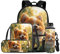 TSOVTHRID 4PCS Corgi Print Girls Backpack 10-12 Years Old Large Capacity Bookbag for Girls Teen Cute School Bag for Middle School Teens with Lunch Tote Bag Pencil Holder for School Travel
