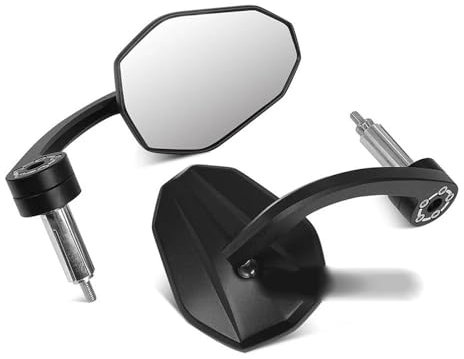 YZCSYBBF Motorrad-Lenkerspiegel Für Kawasaki Für Vulcan S 650 Für Vulcan S Motorrad Zubehör Rückspiegel Griff Ende Spiegel(Black 2)