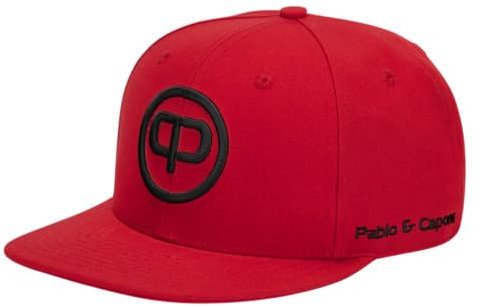 Pablo & Capone Snapback Cap - Red & Black