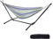 HOBBYZOO Hamac sur Pied, Capacité de Charge 250kg, Réglable en Hauteur, 305x109x104 cm, Support métallique - pour 1-2 Personnes (Vert-Violet)