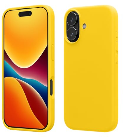 kwmobile Case Compatible with Apple iPhone 17 Case - TPU Silicone Phone Cover with Soft Finish - Radiant Yellow