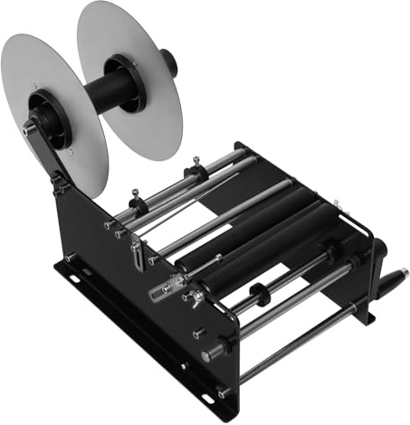 Etikettiermaschine, Etikettiermaschine für runde Flaschen, manuelle kleine Flaschenetikettiermaschine, einstellbare halbautomatische Etikettiermaschine, selbstklebend, geeignet für Dosen und Flaschen