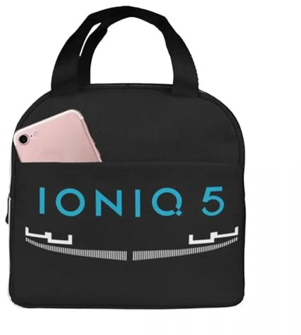 QIOEURYU Lunch Tote Bags Insulated Iconic Front Grill in Blue Resuable for Woman Children for School Work Travel Outdoor Picnic Oxford Cloth