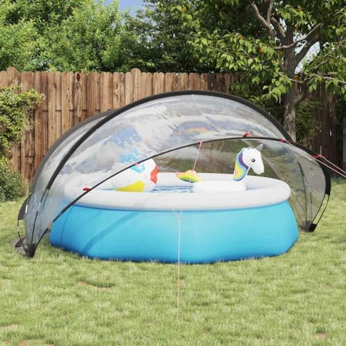Générique Dôme de Piscine Transparent 336 x 322 x 160 cm PVC,Maison & Jardin,Piscine & Spa,Accessoires pour piscines & spas,Bâches de piscines & Tapis de Sol,Transparent,9.15 KG,42001104