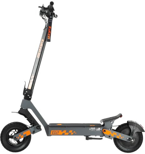 KuKirin G2 Monopattino Elettrico Adulto Pieghevole, Batteria 48V 15.6Ah, Autonomia fino a 55 km, Pneumatici Tubeless 10 Pollici, Doppia Sospensione, Doppio Freno a Disco
