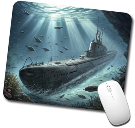 Deutsches U-Boot Aus Dem Zweiten Weltkrieg Mausmatte Komfort Mousepad Klein Mouse Pad Für Reisen Arbeit Büro 25X30Cm