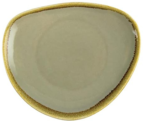 Olympia Ofen gp473 dreieckiger Servierteller, Moos, 230 mm (6 Stück)