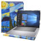 Alapmk Diseñado Especialmente La Funda Protectora de Cuero de PU para 10.1 ASUS Chromebook Flip C100PA C101PA C101PA-FS002 Series Ordenador portátil,Starry Night