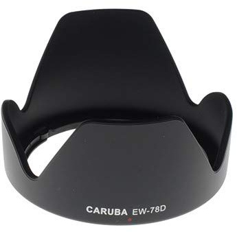 Caruba EW-78D Objektivdeckel (Petal, Canon EF-S 18-200mm f/3.5-5.6 is, Schwarz)