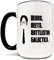 Bären Beets Battlestar Galactica Keramiktasse, Güteklasse A, 425 ml, zweifarbig, inspiriert von The TV Show The Office – Schaumstoff-Box-Schutz (perfektes witziges Geschenk)