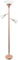 Elegant Designs LF2002-RGD 3 Light Scalloped Glass Shades Floor Lamp, Rose Gold
