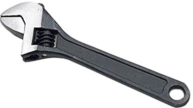 TOOLSTAR Mini Wrench,4inch/100mm Black Mini Metal Adjustable Wrench Spanner Hand Jaw Wrench Hand Tool