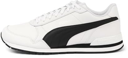 Puma Unisex St Runner V2 Full L Sneaker, Puma White Puma Black, 40.5 EU
