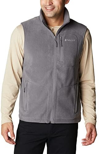 Columbia Fast Trek Fleece Vest Gilet Smanicato In Pile per Uomo, City Grey, XXL