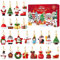 TOYANDONA 2020 Adventskalender für Weihnachten, 24 Stück, zartes Aufhängen von Countdown bis Weihnachten Ornamente für Weihnachtsbaumschmuck
