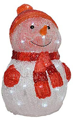 Lumineo 491157 LED Schneemann 40 LED 35 cm IP 44 Batteriebetrieben