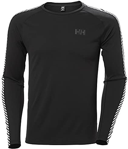 Helly Hansen Hommes Lifa Active Stripe Crew, Noir, M