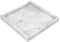 BSTKEY Natural Marble Stone Tray Decorative Coffee Table Plate, Square 25cm Marble Serving Tray Vanity Platter for Kitchen, Bathroom, Dresser, Countertop (Grey)