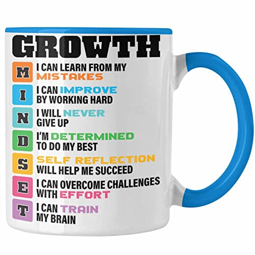 Trendation - Motivation Spruch Tasse Geschenk Selbstständige Entrepreneur Gechenkidee Boss (Blau)