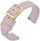 ANNEFIT Bracelet de Remplacement Bande en Silicone Souple Sport avec Boucle en Or, Bracelets Montre à Libération Rapide 20mm (Rose Clair)