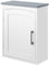 kleankin Meuble WC Suspendu Armoire à Pharmacie Murale Armoire Salle de Bain Rangement avec Porte et étagère réglable - 41 x 18,5 x 52 cm - MDF - Blanc