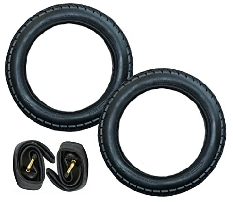 2x Set 12 Reifen 12½ x 1.75 = 47-203 CBK-MS + Schlauch mit 45° Winkel Autoventil Fahrrad Anhänger Kinderwagen Roller Dreirad