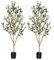 Kazeila Artificial Olive Tree 120cm Large Artificial Plant Indoor with Fruits Fake Silk Olive Plant in Pot for Home Decoration(2Pack)