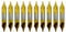 DelitonGude 2.5mm Center Drill Bits Set, 10 Pcs High Speed Steel Titanium Coating Drill Bits Kit Countersink Tools for Lathe Metalworking(2.5mm)
