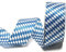 s.dekoda Schleifenband 20m x 40mm Bayernraute Oktoberfest Weiß - Blau Dekoband bayrisch