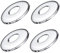 FZLANQ 4 PCS Tap Cover Collar Durable Chrome Stainless Steel Valve Pipe Collar Round Cover Hole Cover for Pipe, Shower Plate, Sanitary Facilities Installation