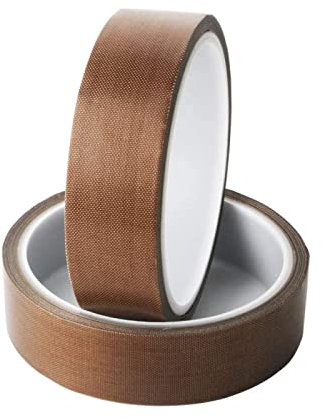 NORDOG 2pcs Teflonband, Teflonband, Butteflonband der hohen Temperatur für Dichtungsmaschine, Länge 10m/32.8ft, Stärke 0.18mm, Breite (10mm)
