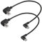 SinLoon - Cable de Impresora USB C Acodado USB B a Tipo C (30 cm) para Impresora, Controlador MIDI, Escáner, Piano Digital, Controlador DJ (R+R)