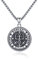 XIXLES Religiöser Schmuck aus 925er Sterling silber Medaillon Halskette, Geschenk für Männer und Frauen, spiritueller Schutz, Amulett, religiöser Schmuck, Schutzmedaille, Anhänger, Talisman, Schmuck