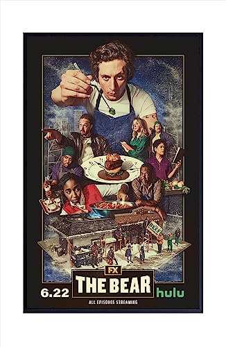 XIHOO Kerry Dober The Bear TV-Serie-Poster, coole Wanddekoration, Kunstdruck, Poster für Raumästhetik, mattes Leinwand-Poster, rahmenloses Geschenk, 28 x 43 cm