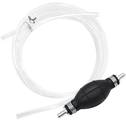 Desenda Hand Syphon Pump - Gasoline Siphone Hose Gas Oil Water Fuel Petrol Transfer Siphon - 2.1m Portable Hand Fuel Pump with 2 Durable PVC Hoses for Car, Fish Tanks, Aquariums, Bathtubs, Boat
